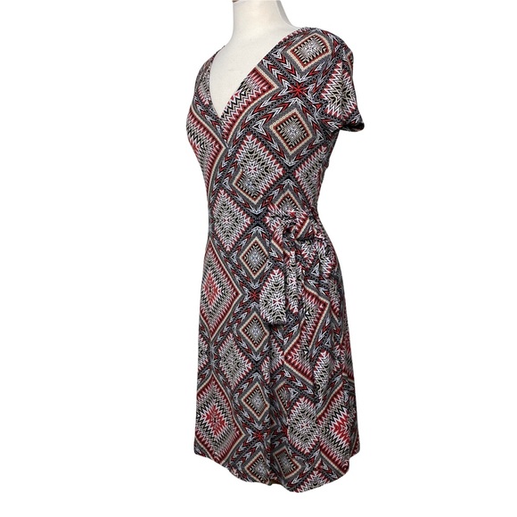 SUZY SHIER Wrap Short Sleeves Dress Size Small - Picture 2 of 10